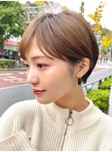 30代40代大人女性/前髪ありショートボブ/ショートヘア/髪質改善