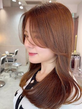 ルームバイシー 新宿(Loom. by Sea) 韓国風前髪×レイヤーカット【髪質改善/新宿/レイヤーカット】