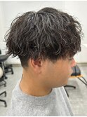 波巻きパーマツイストスパイラルパーマメンズマッシュパーマ