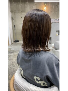 エタ(eta) 【eta】縮毛矯正×切りっぱなしボブ /梁本