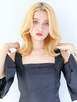 ヘアサロン ガリカ 表参道(hair salon Gallica) 【柴田優香】フェイスレイヤーにまろやかブロンドのくびれヘア