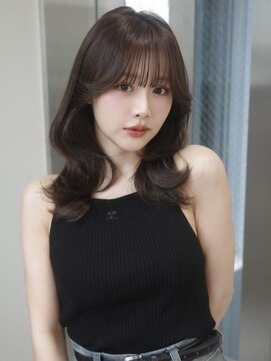 ベレーザシェルト(Beleza scelto) 7462髪質改善内巻きシャギーレイヤーロング韓国ワンホンヘア