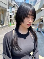 シーン(seen)&nbsp;★ウルフレイヤーボブクラゲカットアッシュブラック★