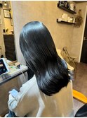【KATSUYA】ブルーブラック×ブリーチなし×セミロング