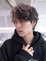 ハバナ 渋谷(HAVANA) 束感モテるツーブロックセンターパートニュアンスパーマ