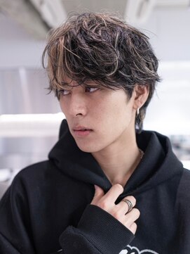 ハバナ 渋谷(HAVANA) 束感モテるツーブロックセンターパートニュアンスパーマ