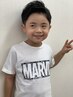 中学生以下　キッズカット2200円