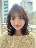 ゆるふわヘア韓国ボブシースルーバング　YU-9