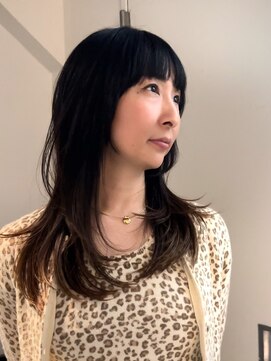 ジアン テラス(GIEN TERRASSE) #ミディアムレイヤー#ワイドバング/岸本 理希