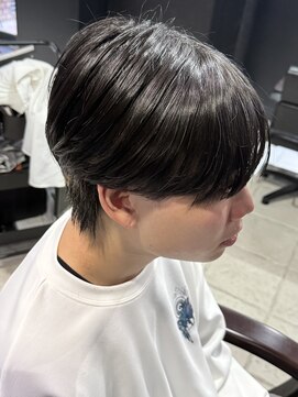 アウル 心斎橋(owl) ラウンドマッシュ/マッシュ/縮毛矯正/黒髪/men's