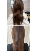 他店のお直しカット＋髪質改善ストレート