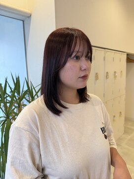 サラ ビューティー サイト 古賀店(SARA Beauty Sight) レッドブラウン/暖色カラー/大人可愛い/小顔/レイヤーカット