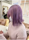 透明感ラベンダーボブ