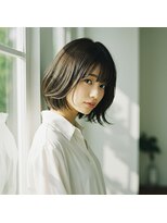 コトナ 越谷店 シースルーバングくびれミディアムウルフボブ越谷20代30代40代◎