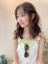 ローグ(Logue) 透け感シースルーバング×ゆるウェーブ