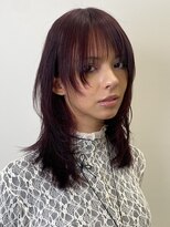 ピークアブー 原宿ハラカド(PEEK-A-BOO)&nbsp;海外風レイヤーセミロングミディアムヘアハッシュカット