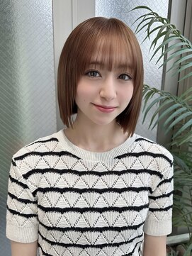 ディーバ 横浜(D.I.E.V.A) 10代20代30代髪質改善大人可愛い切りっぱなし小顔ベージュボブ