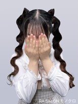 アールエーサロンモノクロ 秋葉原(RA SALON モノクロ) 【推し活ヘアメ】立体リボンツイン
