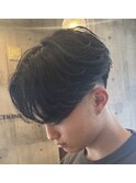 フェザーパーマ ニュアンスパーマ テーパーフェード 毛流れ
