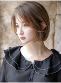 大人可愛いショートボブひし形ボブ20代30代40代