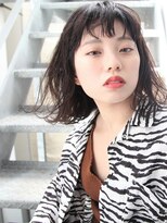 バディヘア ルーツ(BUDDY HAIR ROOTS)&nbsp;ナチュラルパーマのスモーキーアッシュボブ