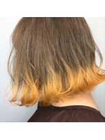 アンド バイ ヘアサロン(AND by hair salon) デザインカラー×イエロー