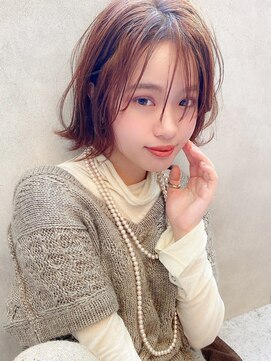 アグ ヘアー アビー古川2号店(Agu hair abbey) 《Agu hair》前髪チーク★無雑作ボブ