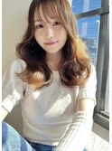 大人かわいい/フェザーバング/前髪カール