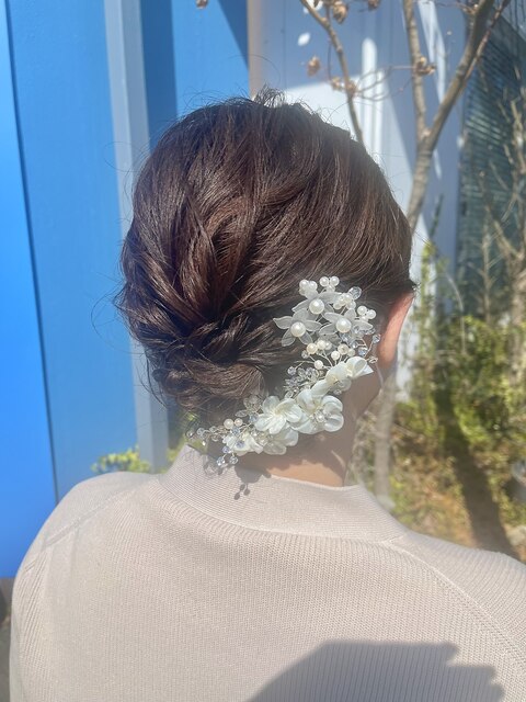 お呼ばれヘアアレンジーシニヨンー