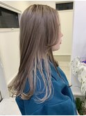 インナーホワイトベージュ×グレージュ