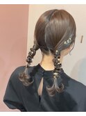 艶々タイトアレンジ♪大人気金箔アレンジ♪