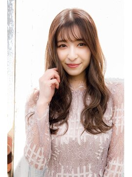 アフロディーテ 銀座(APHRODITE GINZA) 黒髪/グレーベージュ/レイヤーロング/前髪パーマ/銀座