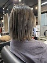 ヘア フラッグ 西葛西店(hair flag)&nbsp;【切りっぱなしボブ】バレイヤージュカラー