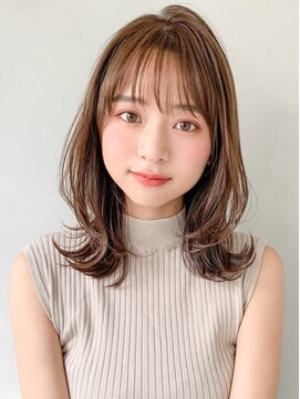 リヤン 表参道(lyann) 大人かわいい美髪★くびれミニウルフオリーブベージュ