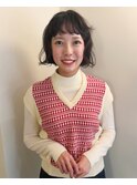 くせ毛風ボブ