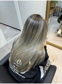 ハイトーングレージュバレイヤージュ×ハイレイヤー