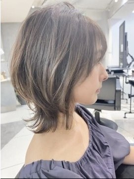 ダブルトーキョー シブヤ(W-TOKYO SHIBUYA) ネオウルフ×ペールベージュボブウルフ　ウルフカット