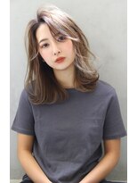 ロゼ 茨木(Rose)&nbsp;【ROSE】レイヤーカット＿ハイライト＿ブリーチ＿ミディアム