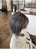 シルバーバレイヤージュ＆ウルフボブ