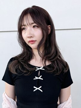 アルバム 新宿(ALBUM SHINJUKU) ロング顔周りレイヤーくびれヘア韓国ヘア_F20325