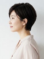 40代/50代/60代ひし形小顔ショートボブ絶壁解消白髪ぼかし△8