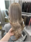 ツヤ髪ハイトーン10代20代ミルクティーカラートリートメント