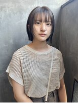 ナンバー 博多(Number)&nbsp;パツッとボブの顔周りレイヤー