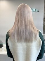 ソル ジングウマエ(SOL JINGUMAE) 原宿ケアブリーチカラーミルクティーベージュ酸性ストレート韓国