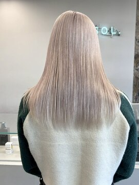 ソル ジングウマエ(SOL JINGUMAE) 原宿ケアブリーチカラーミルクティーベージュ酸性ストレート韓国