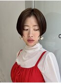 ショートカット/髪質改善縮毛矯正白髪ぼかしレイヤーカラーボブ
