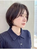 長めショートショートボブ丸みショート30代40代50代表参道青山
