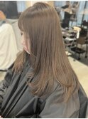 ブリーチなしダブルカラー＊くすみベージュ/グレージュ