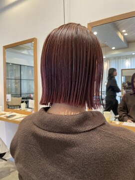 ヘアーエスクールステラ(hair S.COEUR stella) ヘイリーボブ/切りっぱなしボブ/大阪枚方美容室