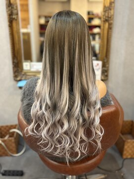 フリーク 土浦店(FREAK) エクステでバレイヤージュ風